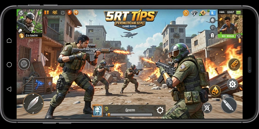 Gameplay seru 5RT dengan pertarungan TPS yang mendebarkan.