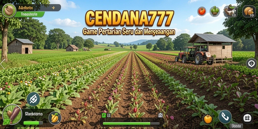 Screenshot gameplay CENDANA777 yang menunjukkan keindahan pertanian.