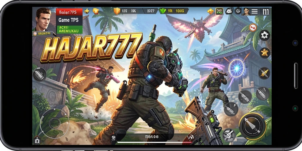 Gameplay menarik dalam HAJAR777 dengan aksi TPS yang intens.