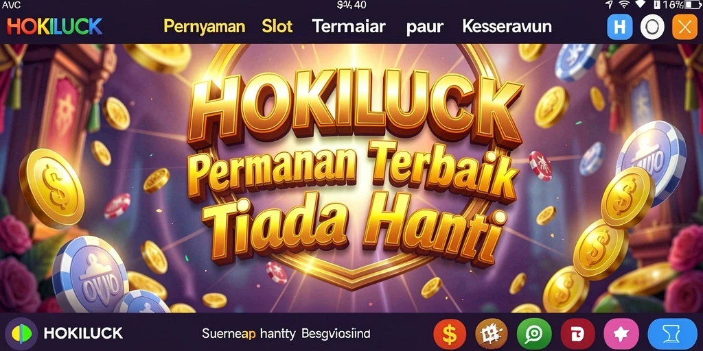 Screenshot gameplay HOKILUCK dengan tampilan slot yang menarik.