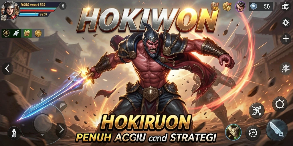 Tampilan gameplay HOKIWON yang intens dan penuh aksi.