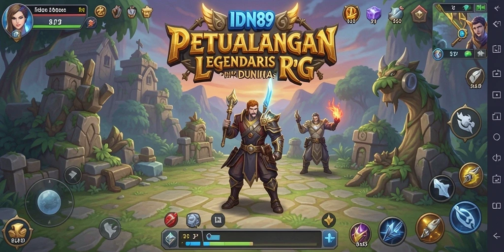 Tampilan gameplay epik di dunia RPG yang mendebarkan.