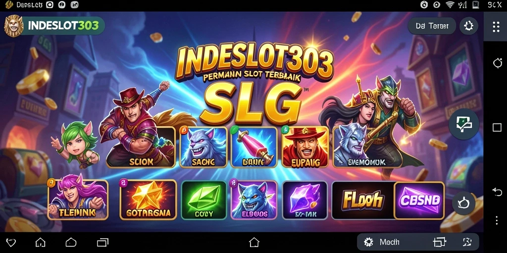 Tampilan gameplay menarik dari INDESLOT303 dengan berbagai tema slot.