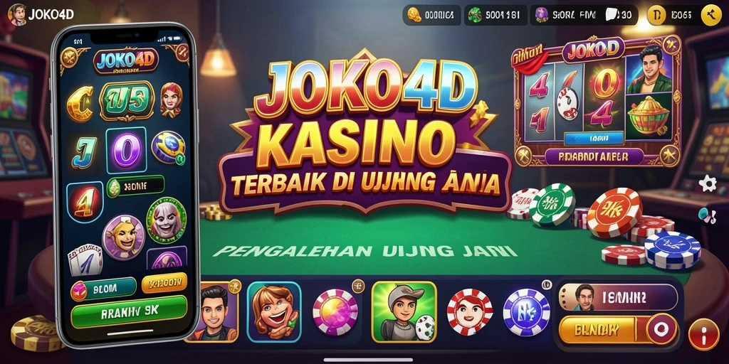 Screenshot utama JOKO4D menampilkan gameplay Kasino yang mendebarkan.