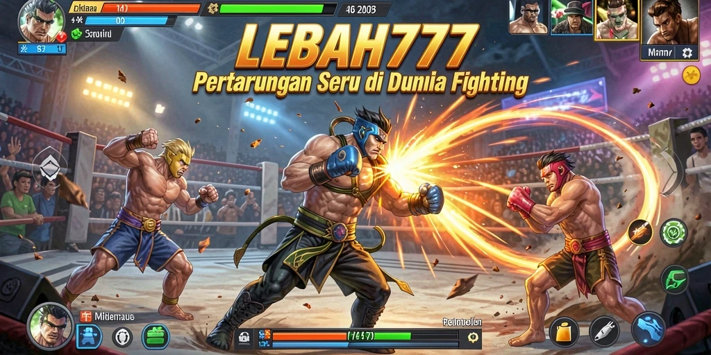 Tampilan seru gameplay LEBAH777 saat bertarung.