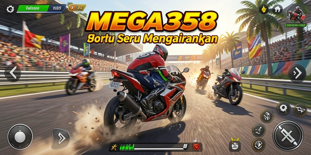 Gameplay seru balapan motor di MEGA338.