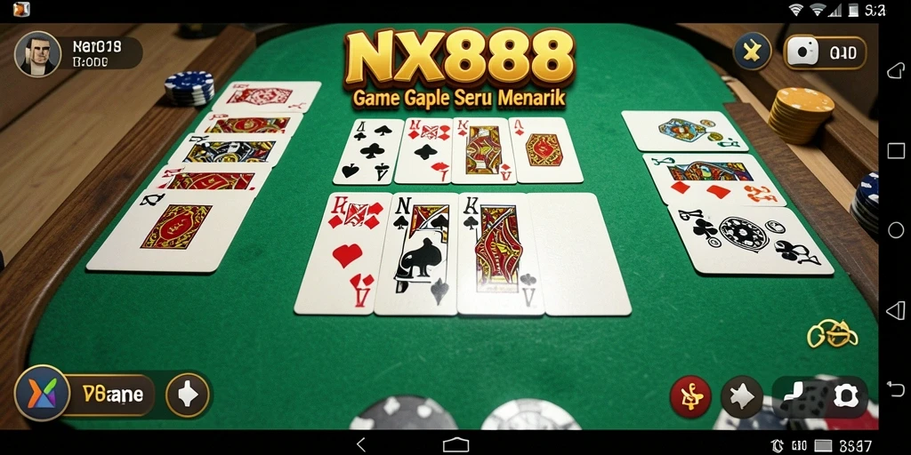 Gameplay Gaple yang seru dan interaktif di NX888.