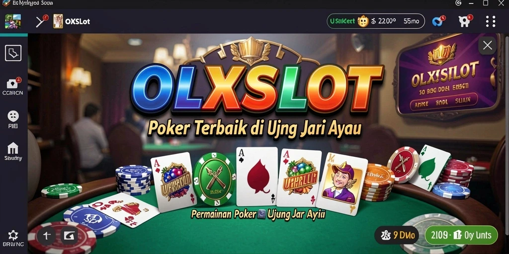 Screenshot gameplay OLXSLOT menampilkan suasana poker yang mendebarkan.