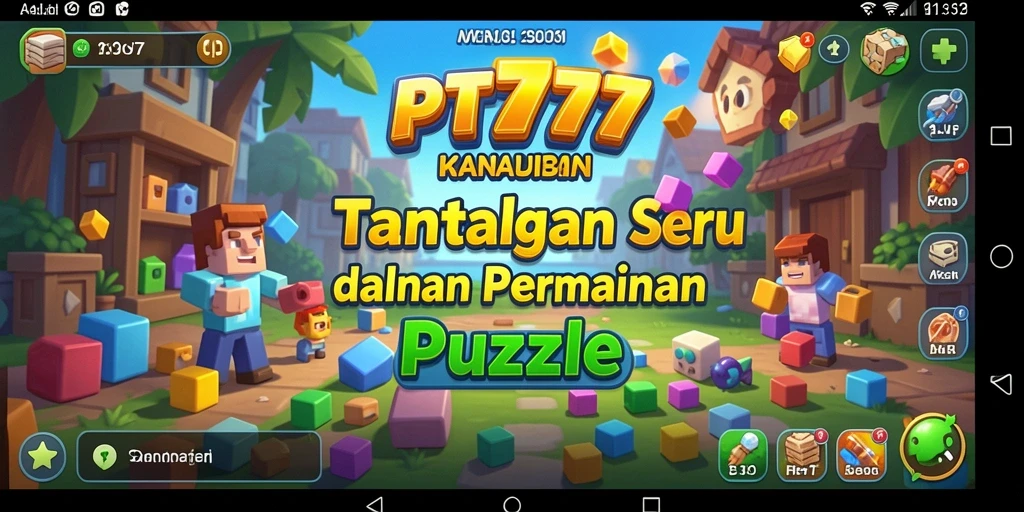 Tampilan gameplay seru dengan tantangan puzzle yang menarik.