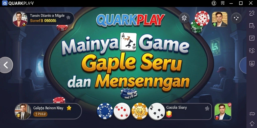Tampilan gameplay seru dalam QUARKPLAY yang memperlihatkan momen mendebarkan.