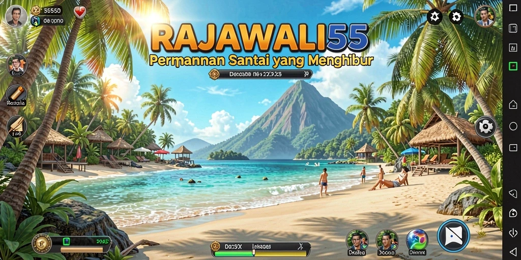 Screenshot menampilkan gameplay seru RAJAWALI55 yang menghibur.