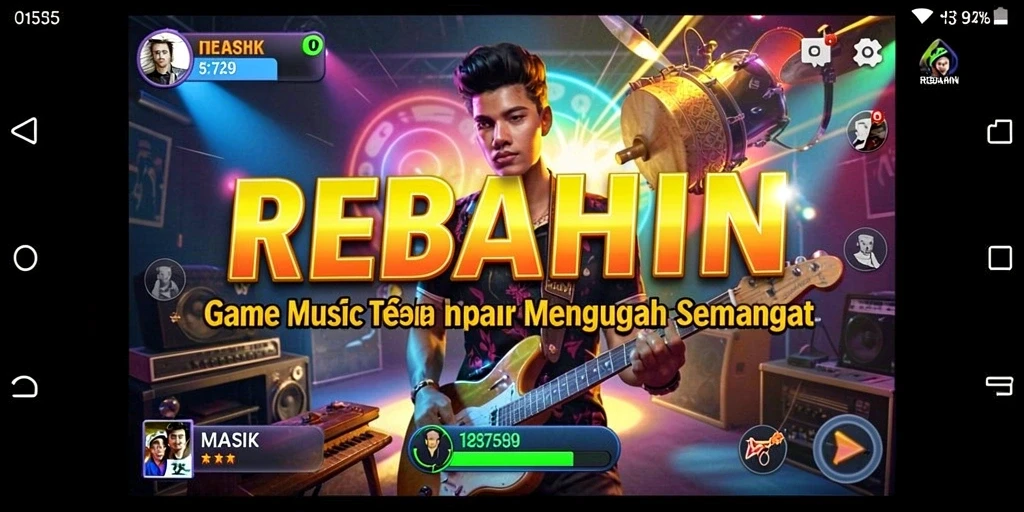 Tampilan gameplay seru dan interaktif di REBAHIN.