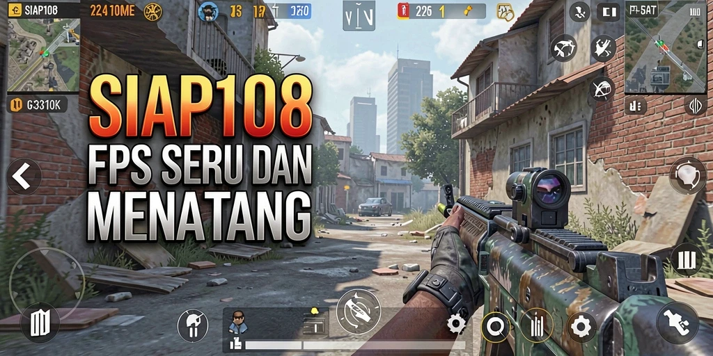 Screenshot gameplay SIAP108 menampilkan aksi tembak-menembak yang mendebarkan.