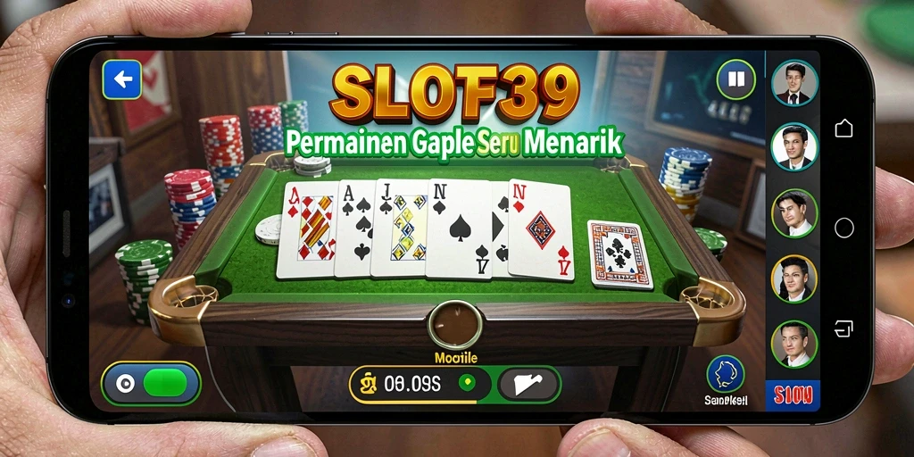 Screenshot menunjukkan pengalaman bermain Gaple yang seru dan menantang.