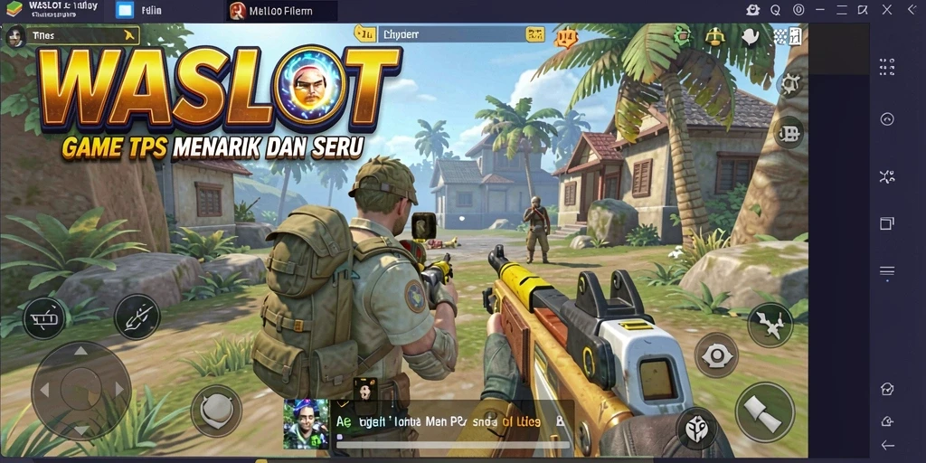 Tampilan gameplay seru dan intens di WASLOT dengan aksi menembak yang mendebarkan.
