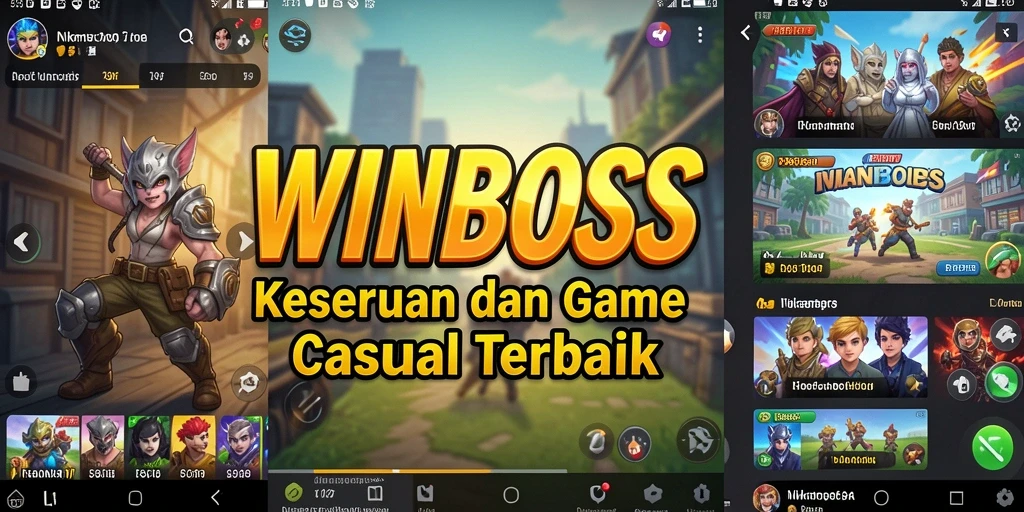 Menampilkan momen seru dari gameplay WINBOSS yang penuh warna.